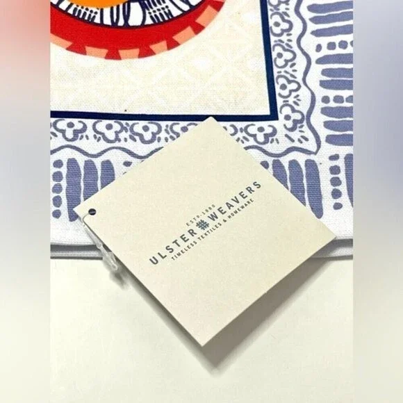 Ulster’s Weavers Cotton Tea Towel Mediterranean Plates Design​ New With Tags - Picture 4 of 5